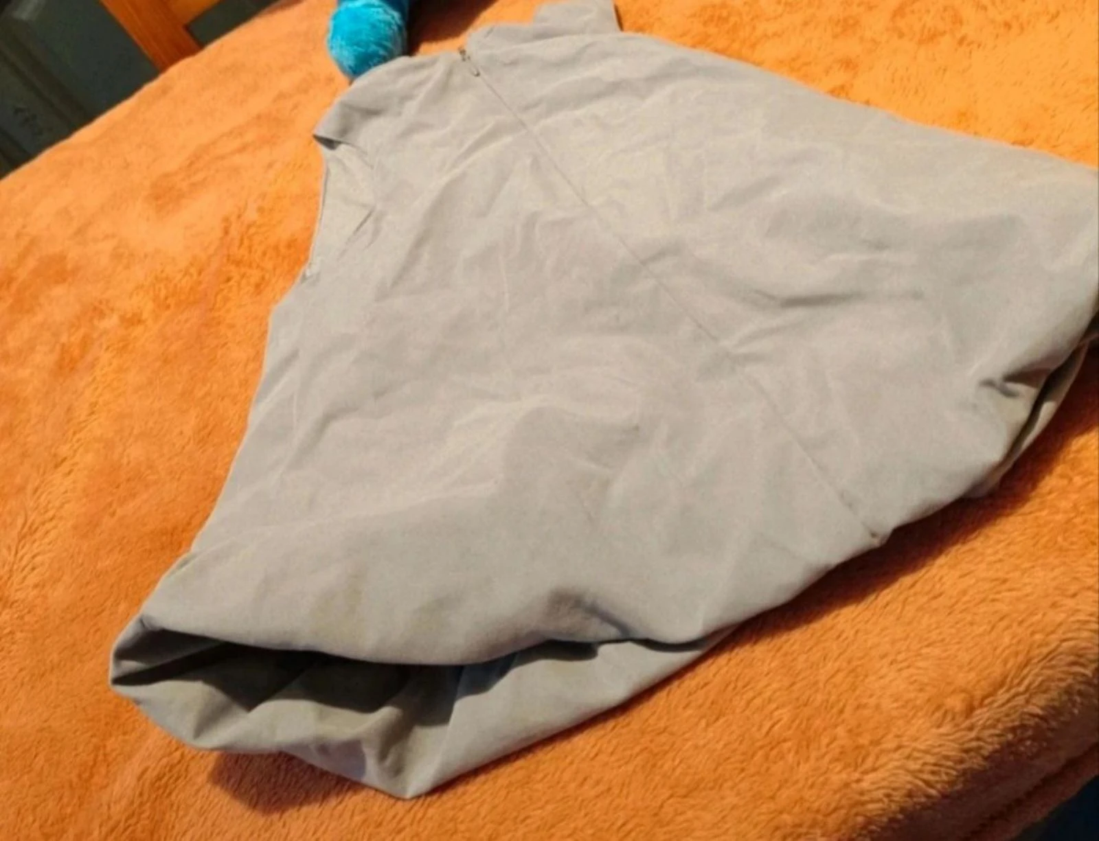Vestido fluido sem mangas cinza para bebê - 6 meses – photo 2